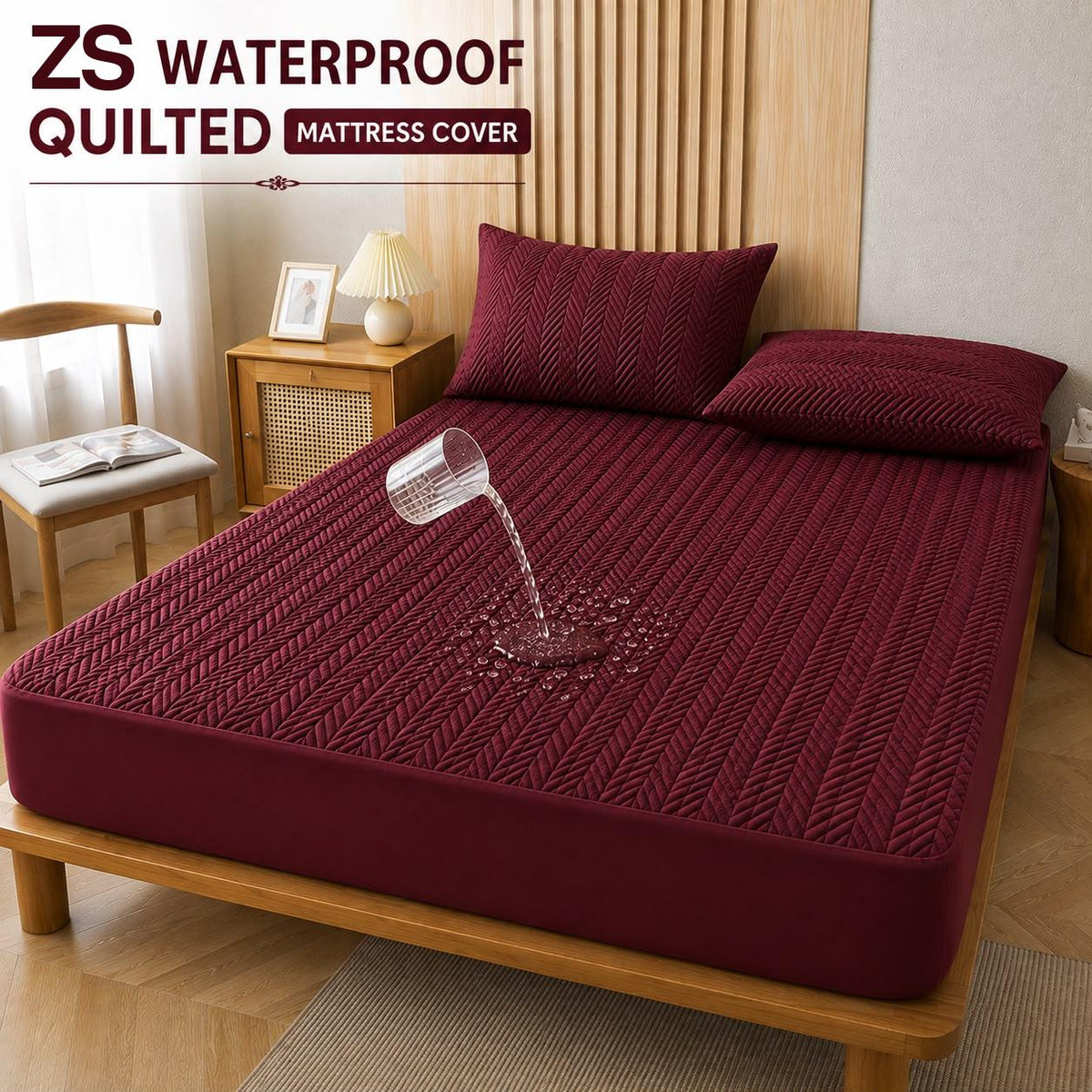 Cotton Quilted Waterproof Mattress Cover
